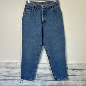 VINTAGE GITANO Boho Ribcage Classic 5Pocket High Rise Tapered Leg Jeans